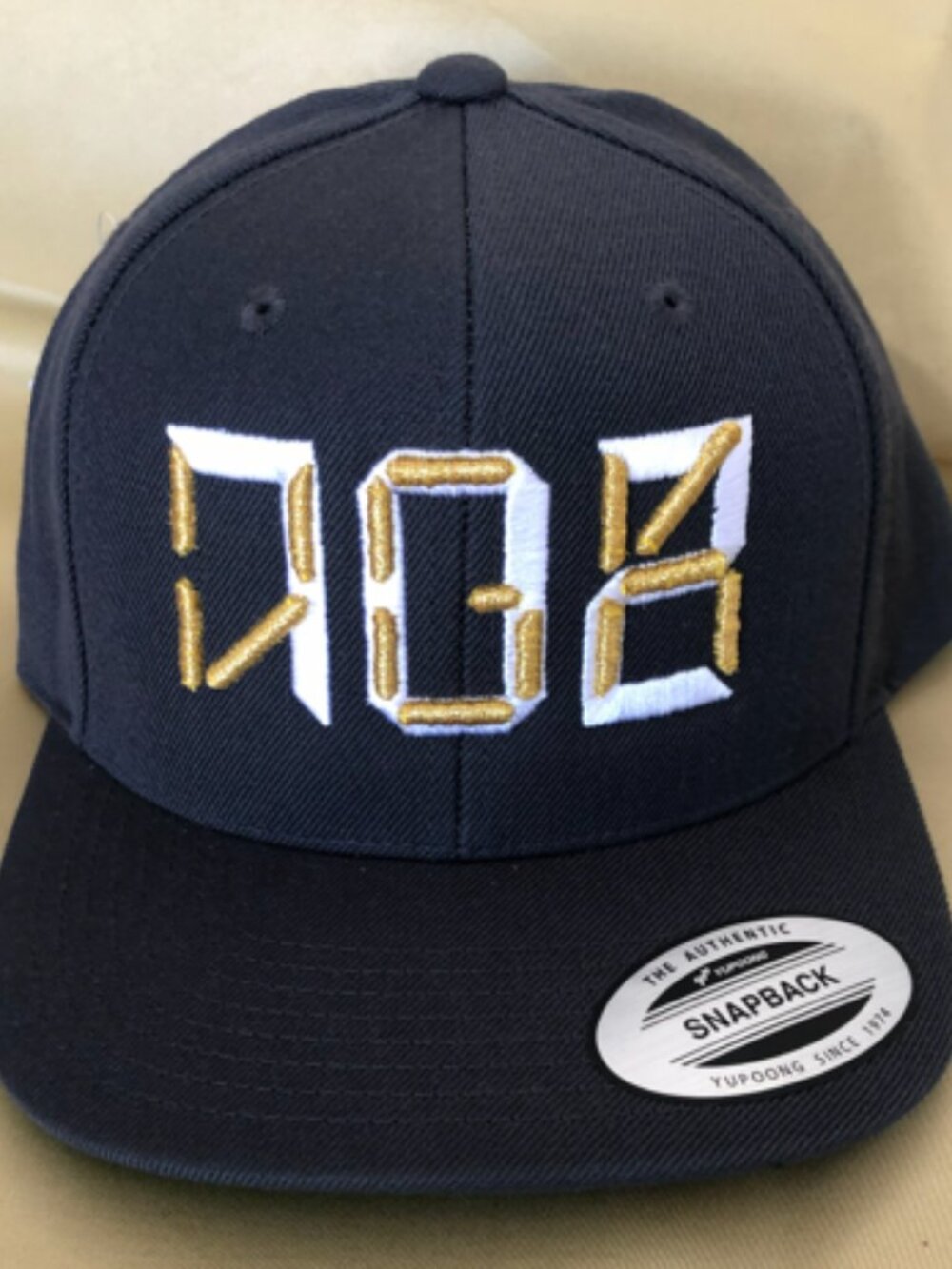 VGK 702 Black with White/Gold Thread Snapback Hats!